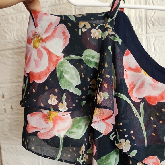 CAbi Floral Blouse - Black and Pink - Picture 3 of 6